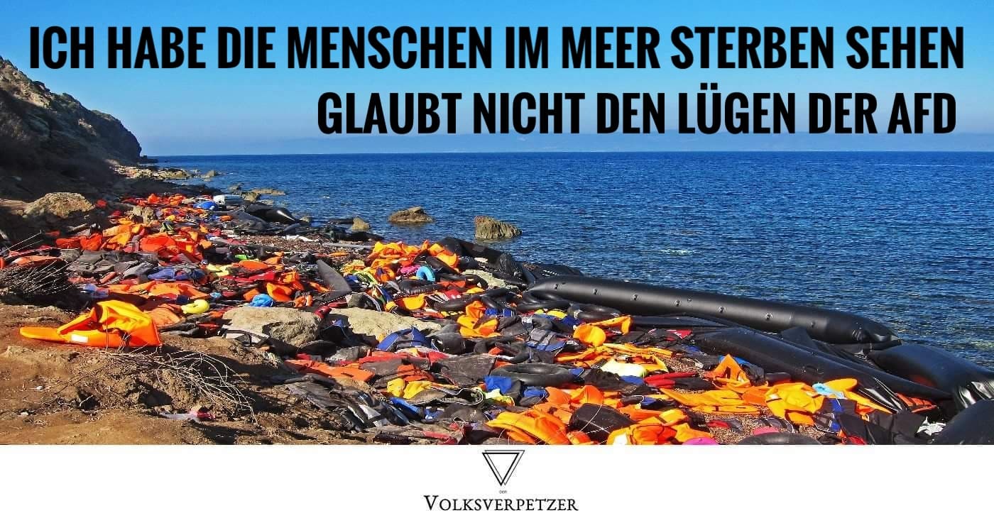 Ich habe Flüchtlinge aus dem Meer gerettet – Glaubt nicht den Lügen der AfD