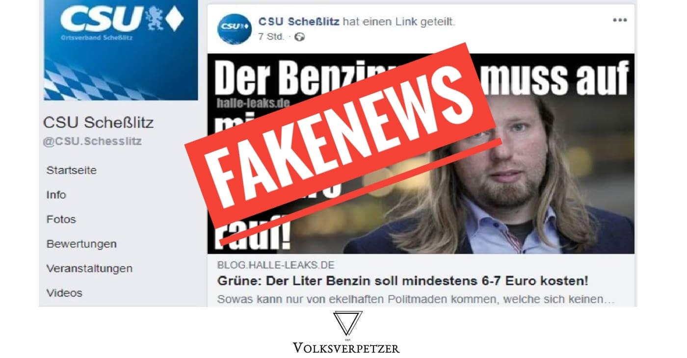 Unseriöser Wahlkampf: CSU teilt rechte Fake News über Grüne