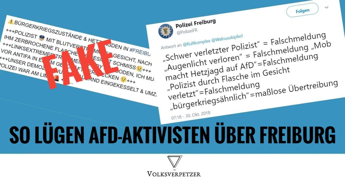 So zerlegt die Polizei die Lügen von AfD-Aktivisten über Freiburg