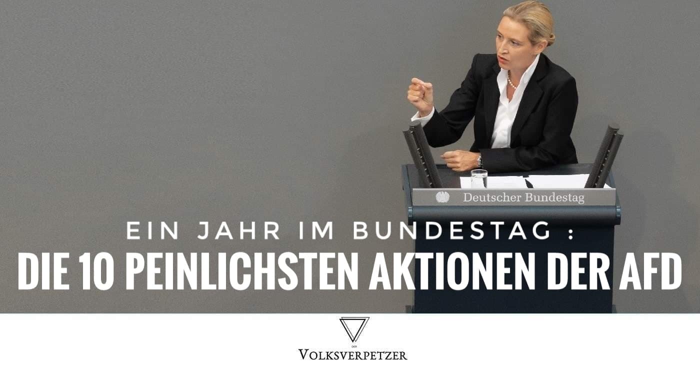 Die 10 peinlichsten Aktionen der AfD im Bundestag