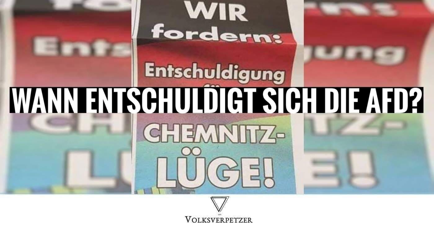 Wo ist die Entschuldigung für diese 10 Lügen der AfD über Chemnitz?