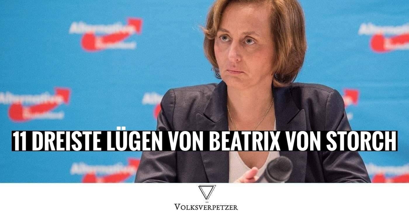 Die 11 lächerlichsten Lügen von Beatrix von Storch (AfD)