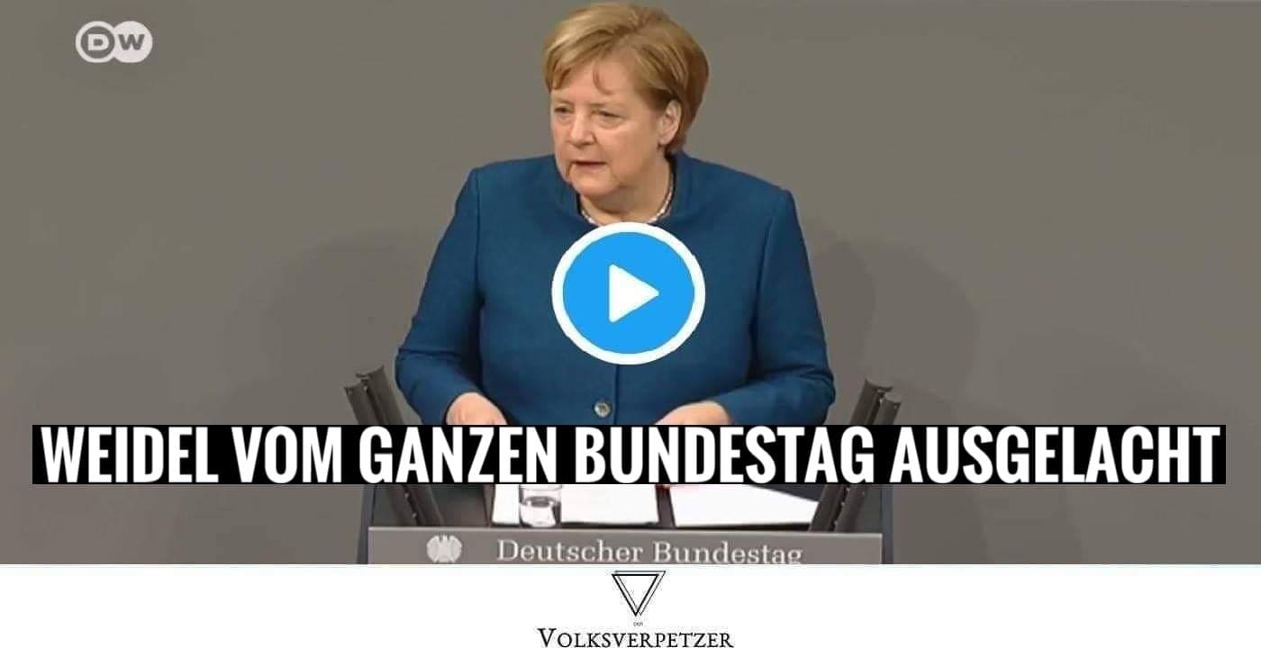 So genial zerstört Merkel AfD-Chefin Weidel in der Generaldebatte