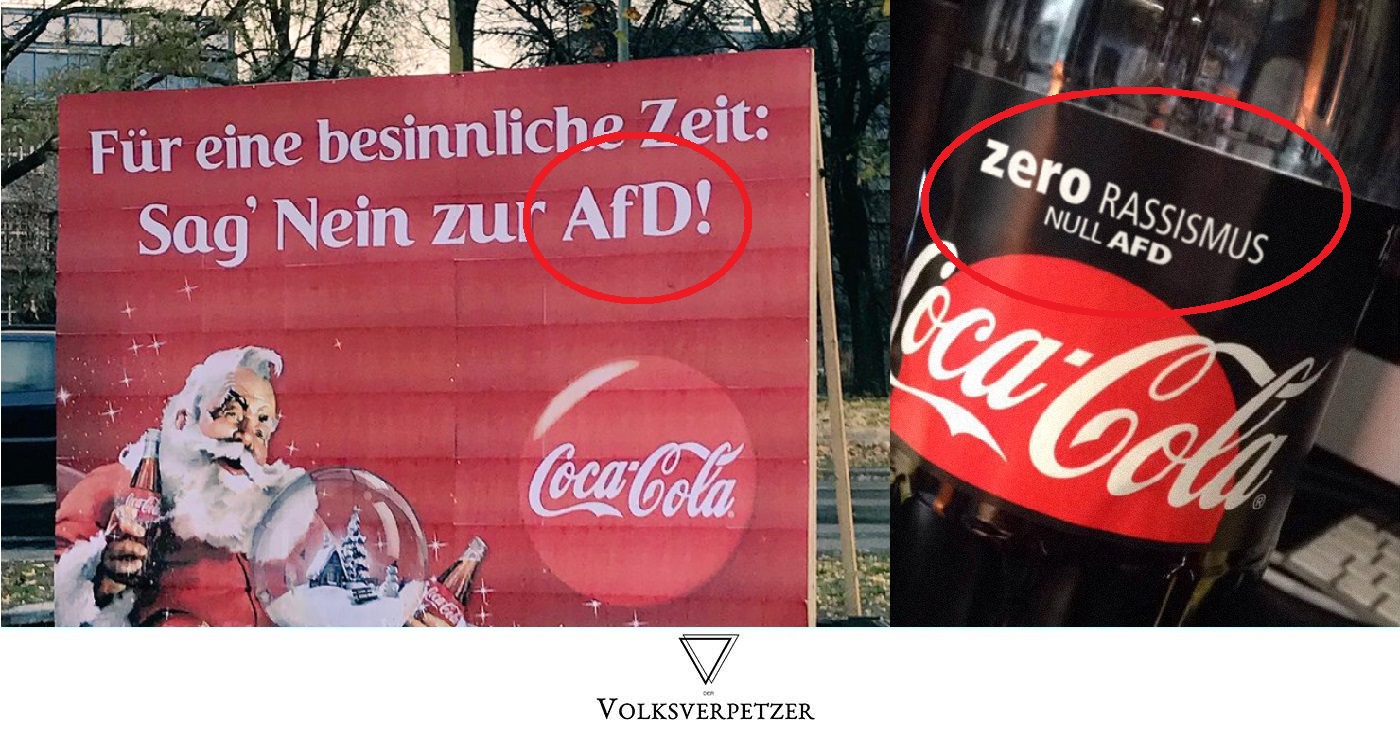 Nach Fake-Plakat: Coca-Cola startet eigene Anti-AfD-Kampagne