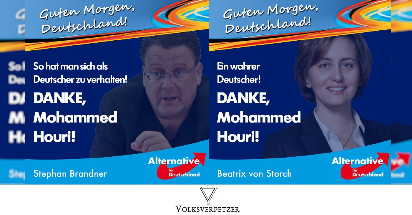 Komplette AfD bedankt sich herzlich bei Magnitz-Retter Mohammed Houri