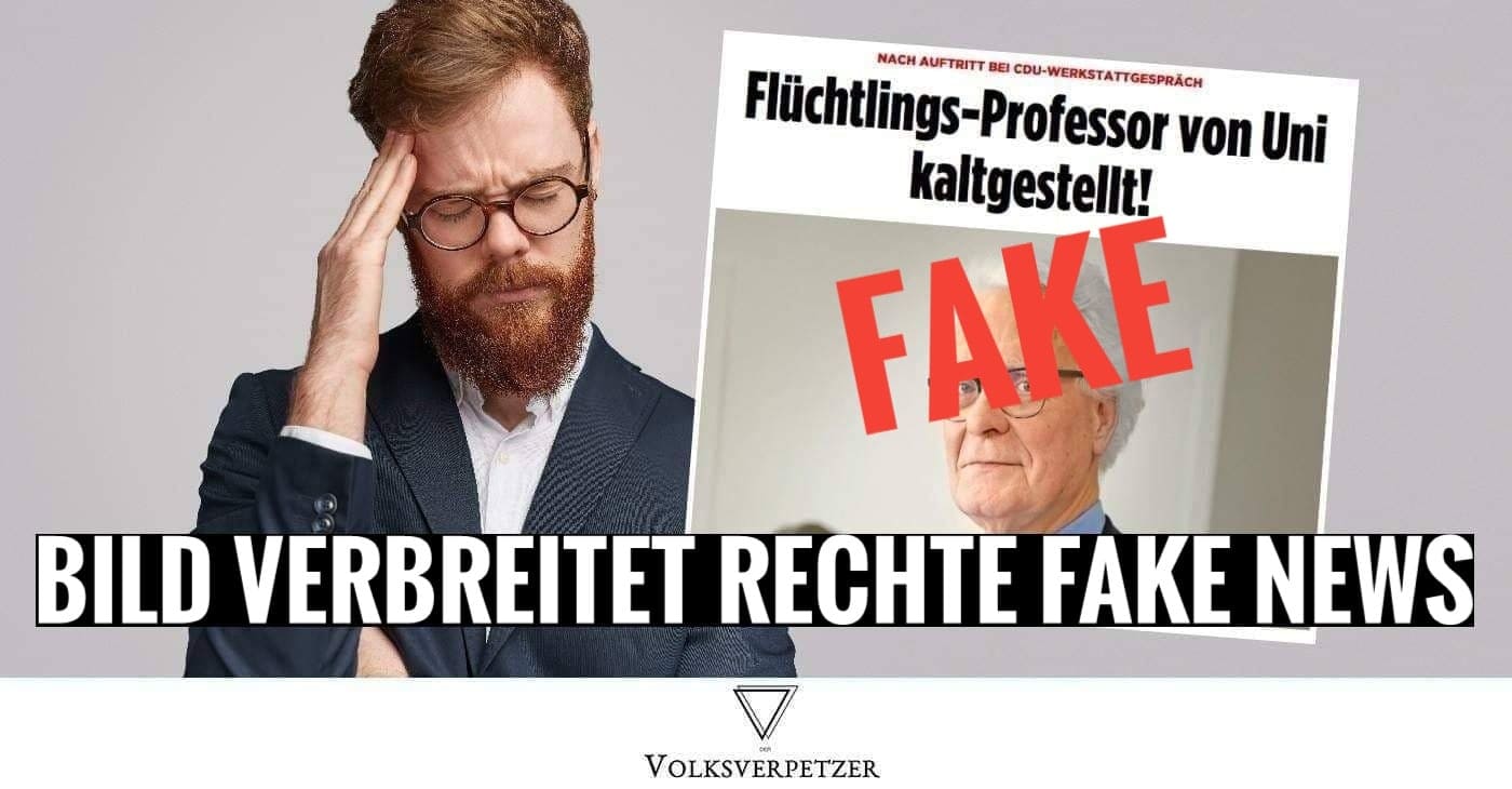 „Unbequemer Professor“: BILD verbreitet wieder rechte Fake News