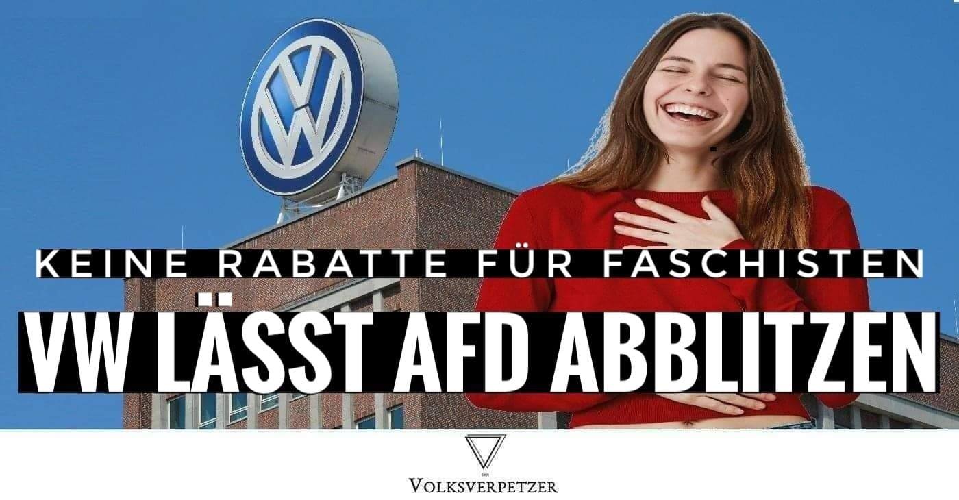 Peinlich: AfD verlangt Rabatte für Fahrzeuge von VW, erhält deftige Abfuhr