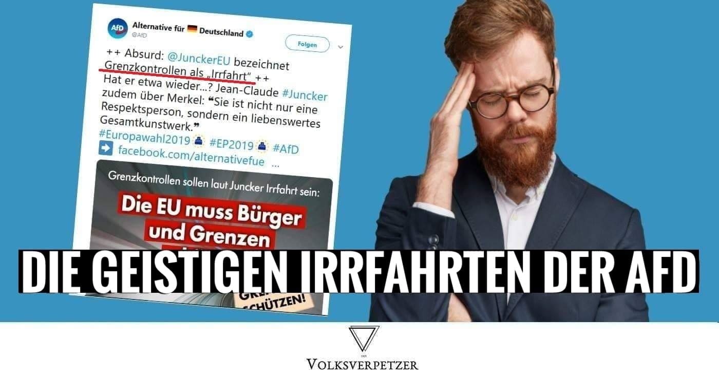 Hat Juncker Grenzkontrollen als „Irrfahrt“ bezeichnet? – Was die AfD nicht verstanden hat