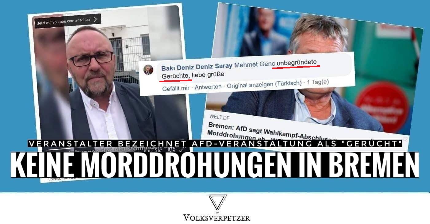 Falschdarstellung: Keine Morddrohungen in Bremen, Vermieter sagt, er habe sogar nie zugesagt