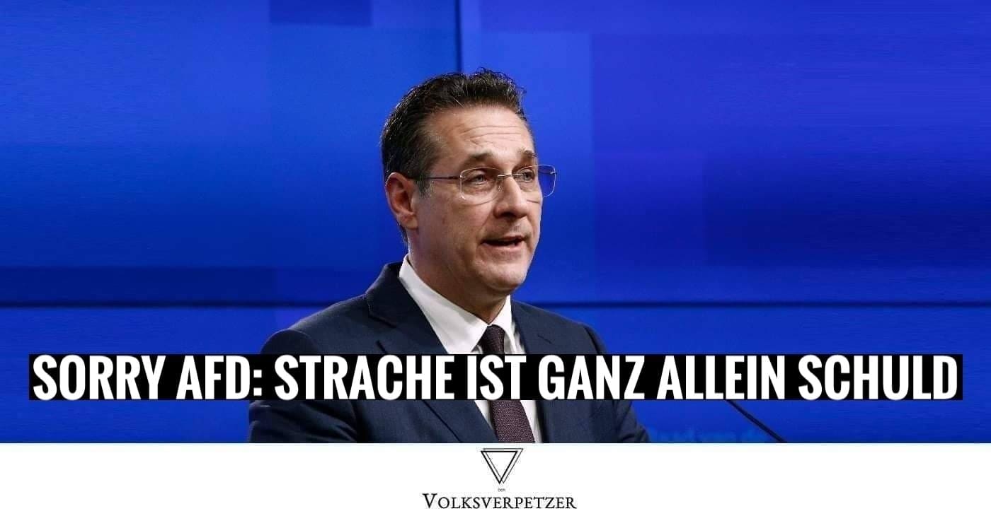 Rechtsextreme Schuldzuweisungen an Böhmermann und Co: Nur Strache allein hat Schuld!