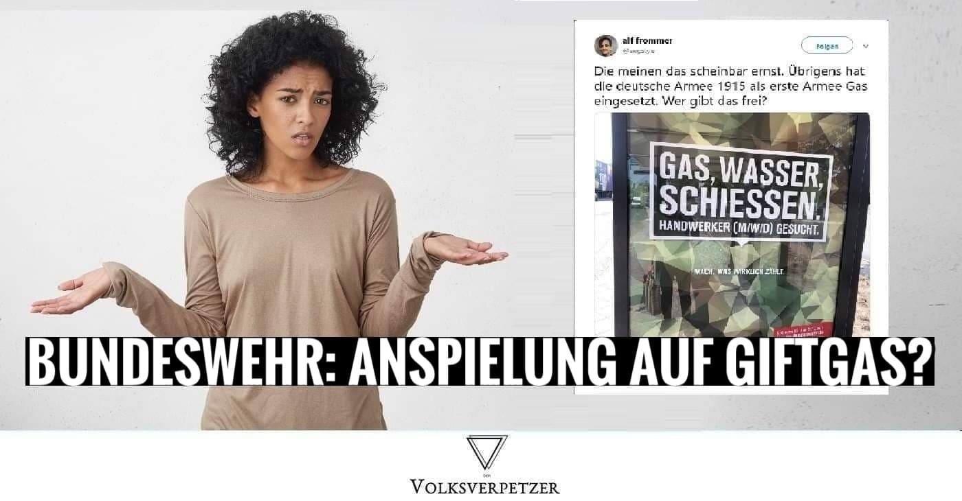 Macht die Bundeswehr wirklich Anspielungen auf Giftgas oder den Holocaust?