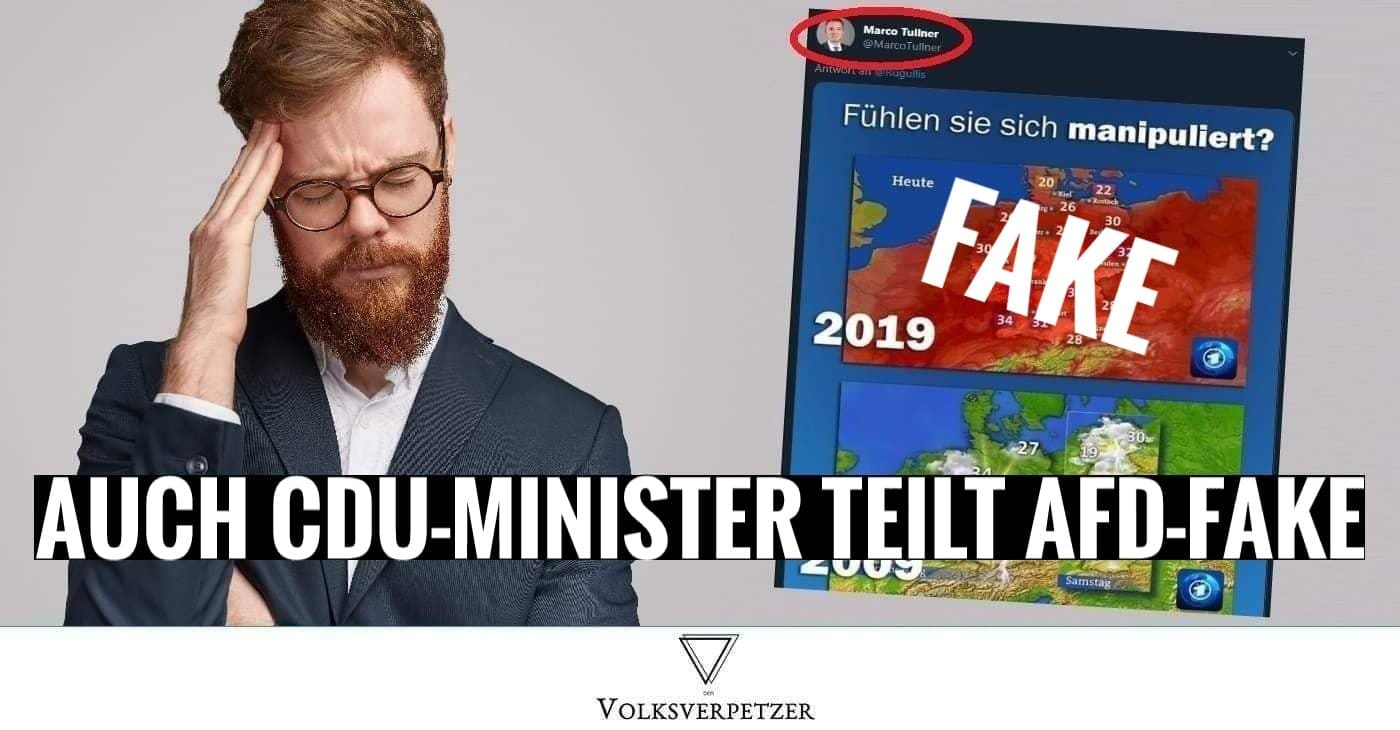 Auch CDU-Bildungsminister Tullner aus Sachsen-Anhalt teilt AfD-Fake-Grafik – Und reagiert so