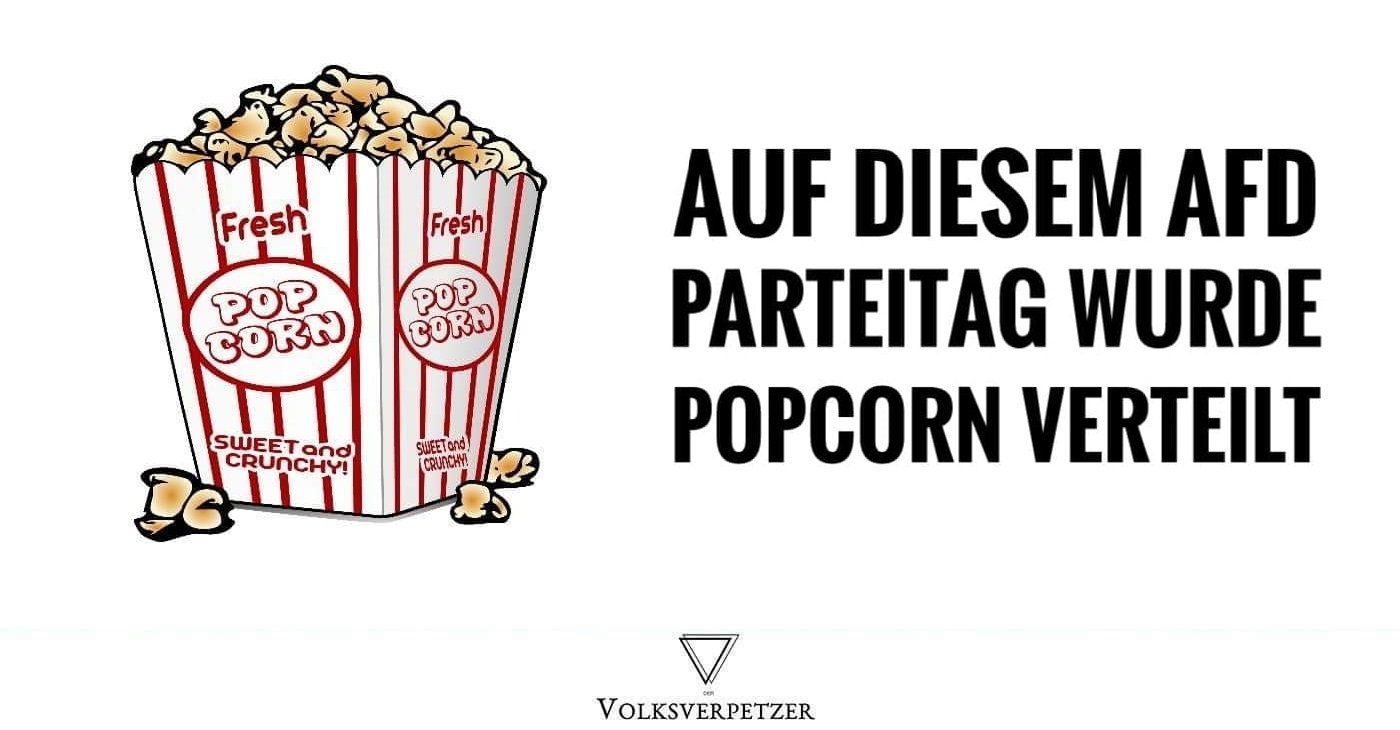Dieser AfD-Parteitag war so chaotisch, die Teilnehmer verteilten Popcorn