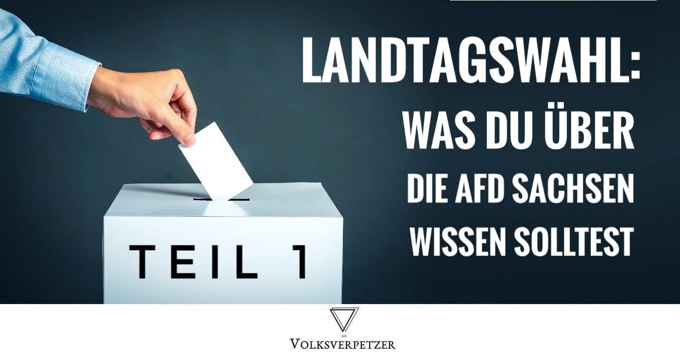 Landtagswahl-Spezial Teil 1: Die 5 erschreckendsten Aspekte der AfD Sachsen