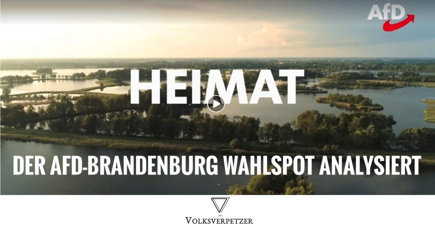 Ich habe den AfD-Werbespot zur Brandenburg-Wahl geschaut, damit ihr das nicht müsst