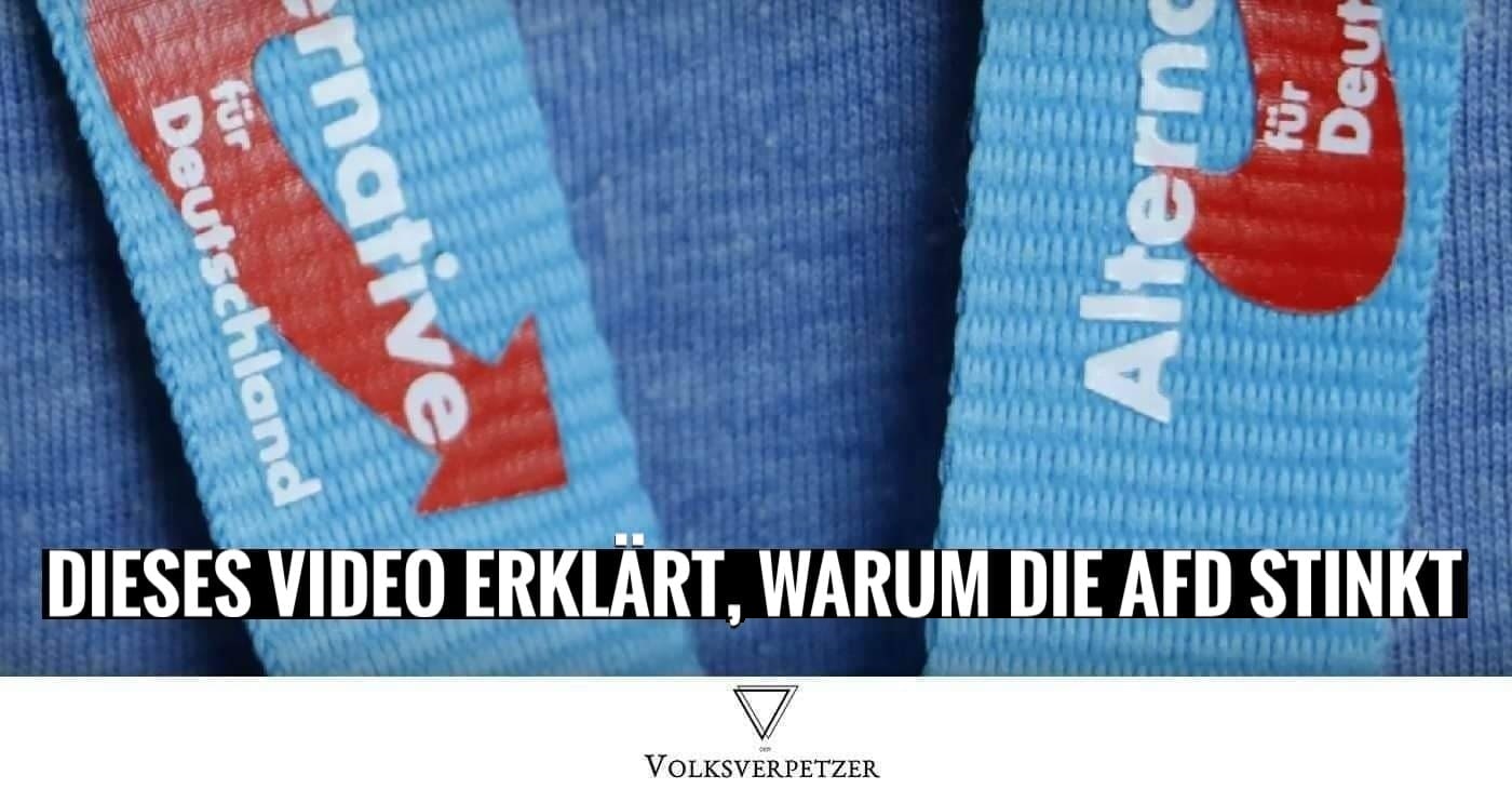 Dieses Video erklärt, warum die AfD stinkt