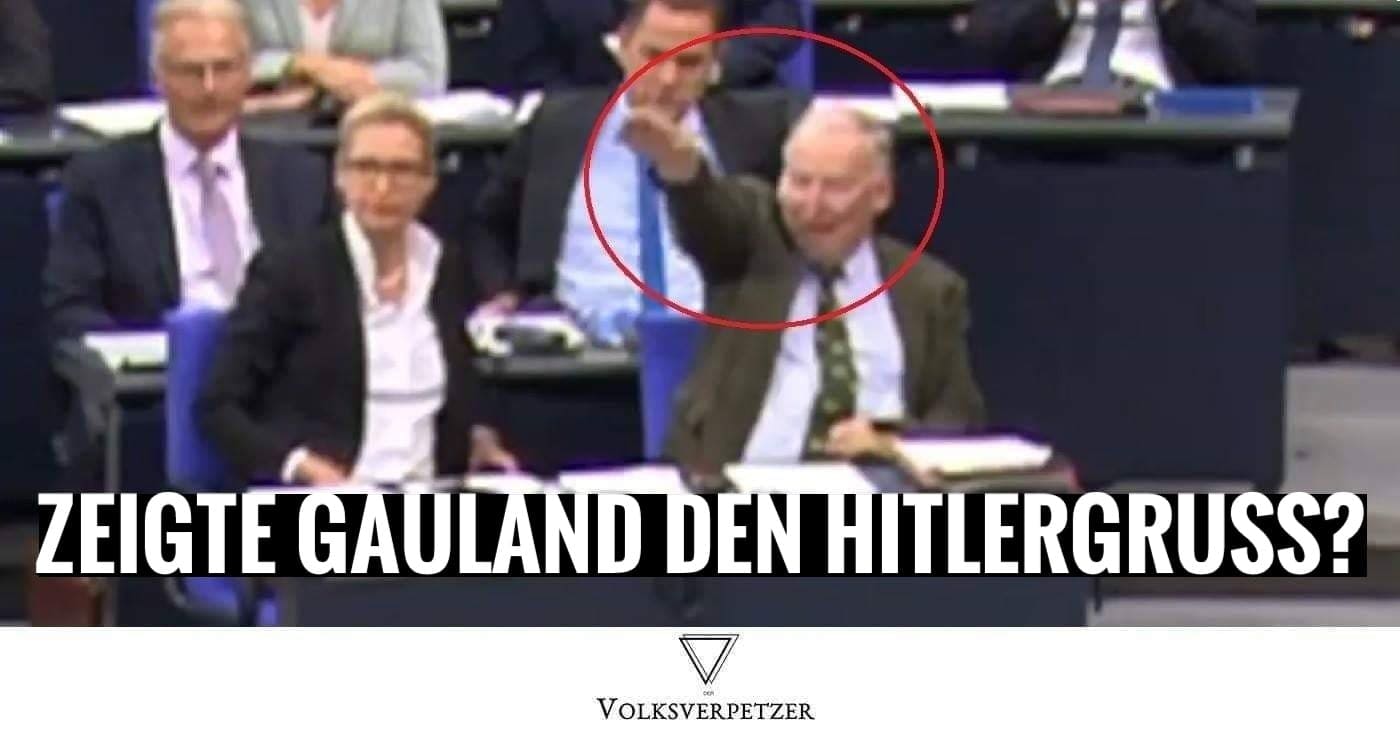 Hat AfD-Chef Gauland im Bundestag den Hitlergruß gezeigt?