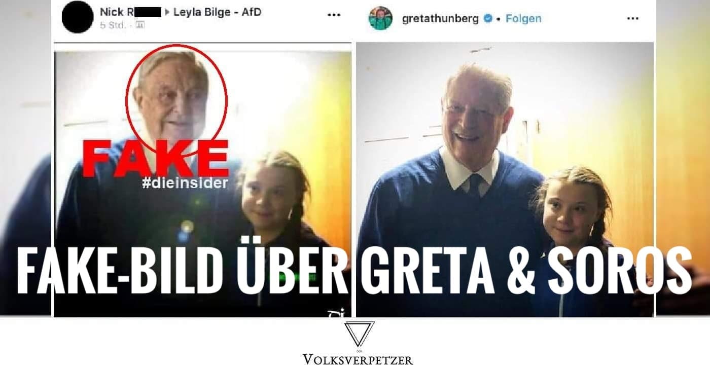 Antisemitischer Fake: KEIN Foto von Greta Thunberg mit George Soros!
