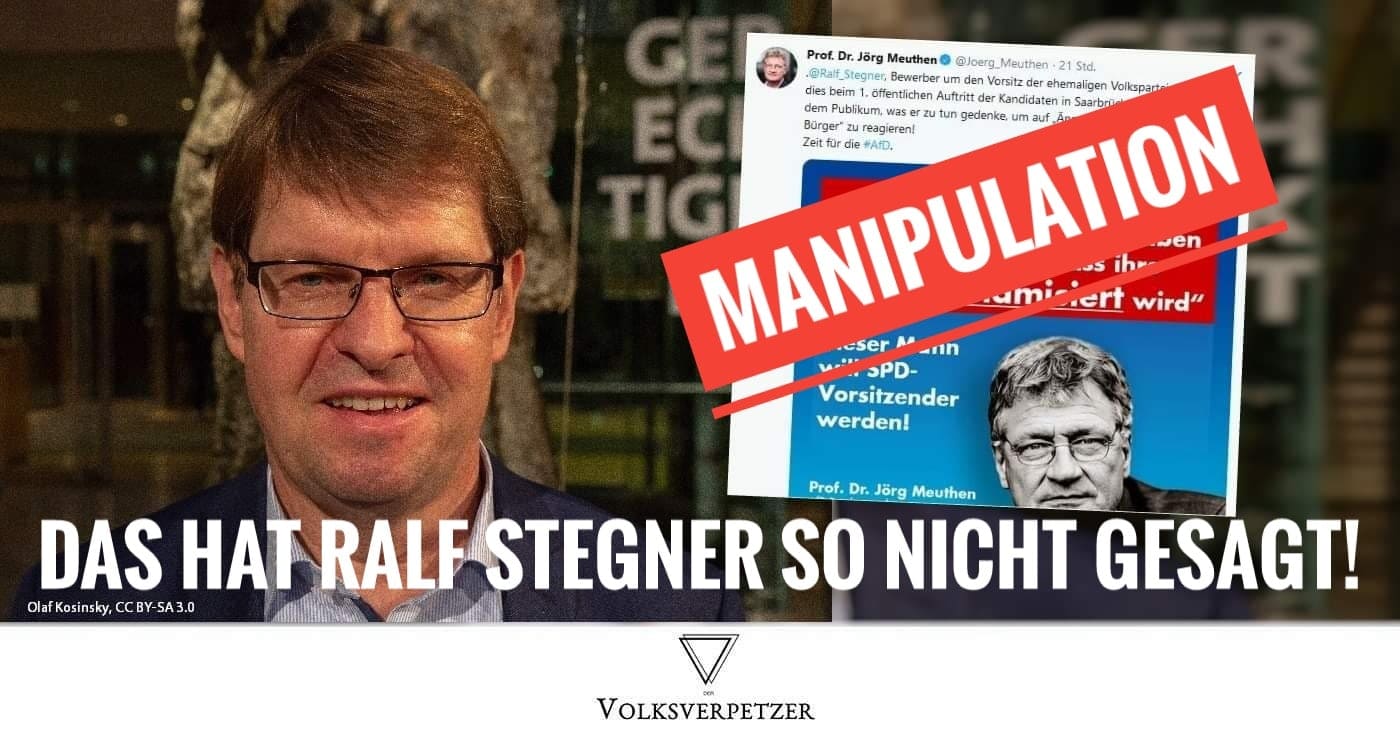 Faktencheck: AfD täuscht ihre Fans mit Zitat über Ralf Stegner (SPD)