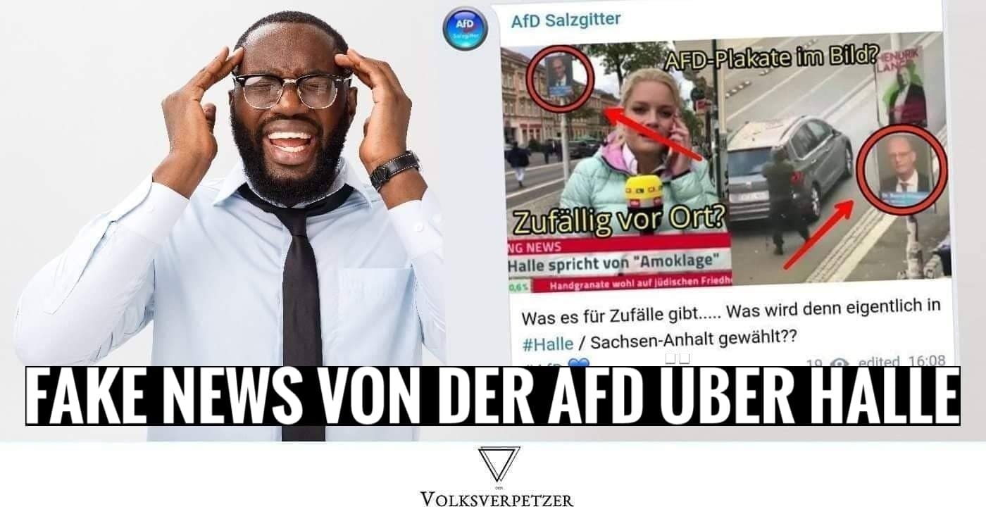 Halle: AfD Salzgitter verbreitet Fake News & Verschwörungstheorien