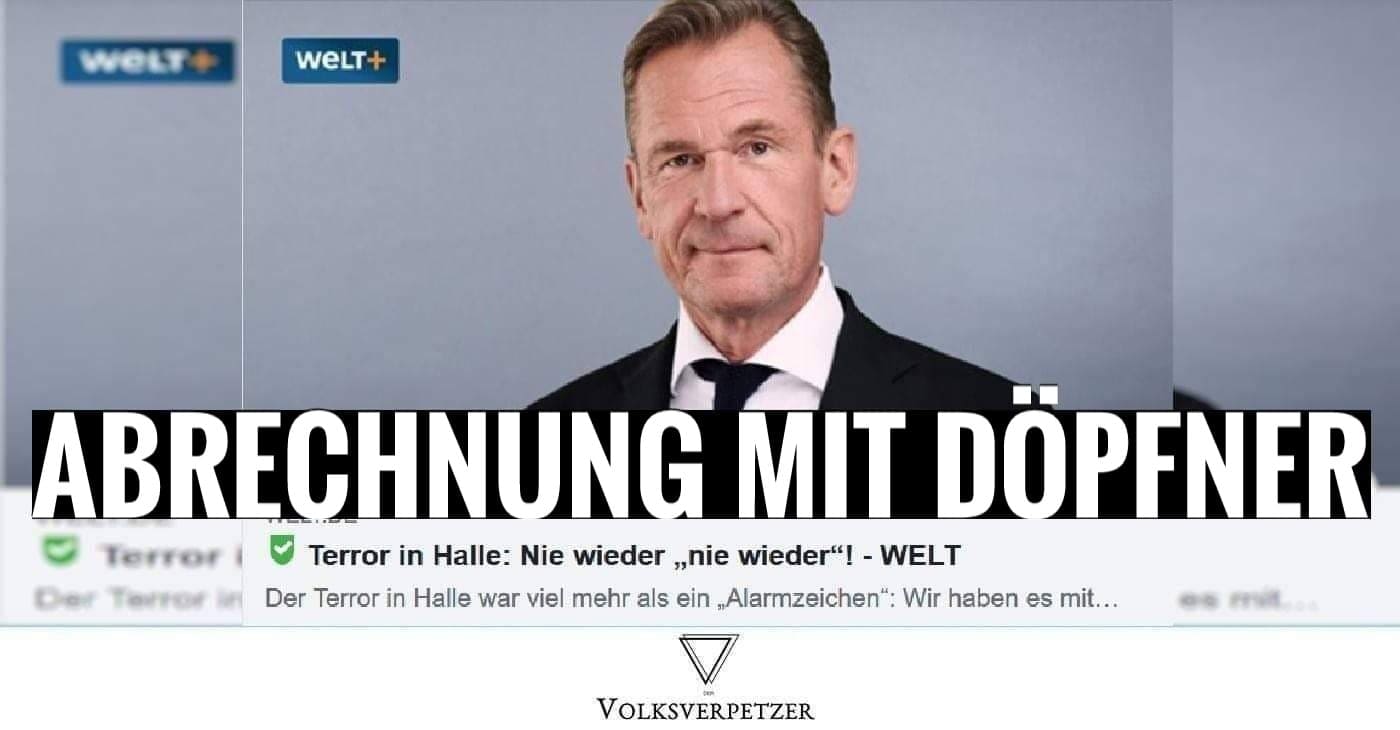 Wahnsinn! Springer-Chef Döpfner verbreitet Lügen & gibt Merkel Schuld an Halle-Terror!