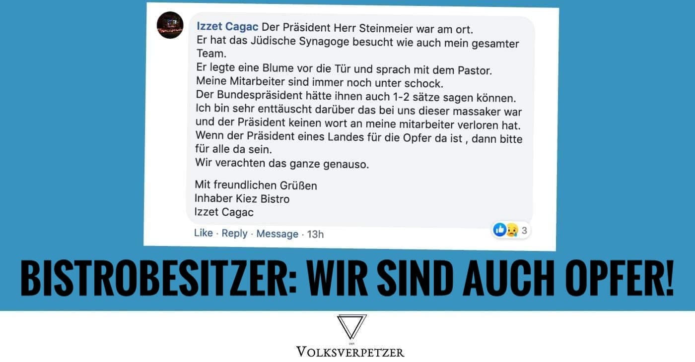 Halle: Kiez-Döner-Besitzer klagte an: Steinmeier war nicht für uns da (Update 14.10.2019)