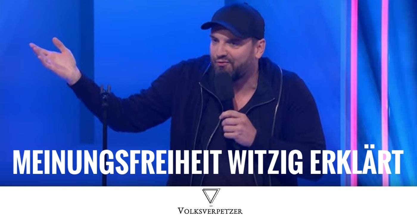 Dieser Comedian erklärt, ob es in Deutschland Meinungsfreiheit gibt – Sehenswert!