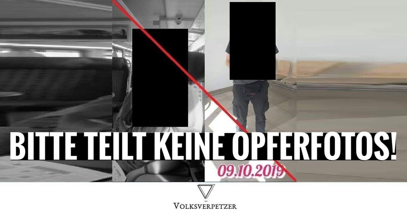 Halle: Bitte teilt aus Respekt keine Fotos von den Opfern!