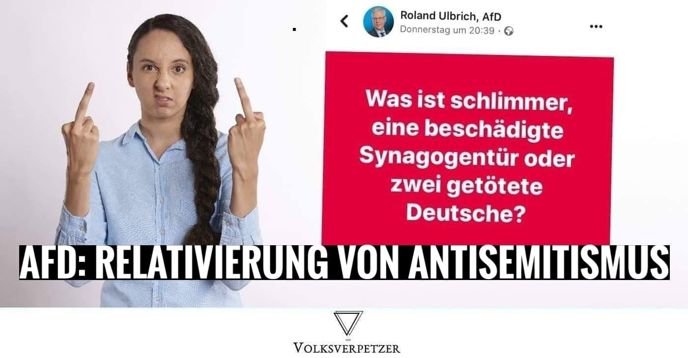 Ekelhaft: AfD-Politiker verharmlost Halle-Attentat & Antisemitismus