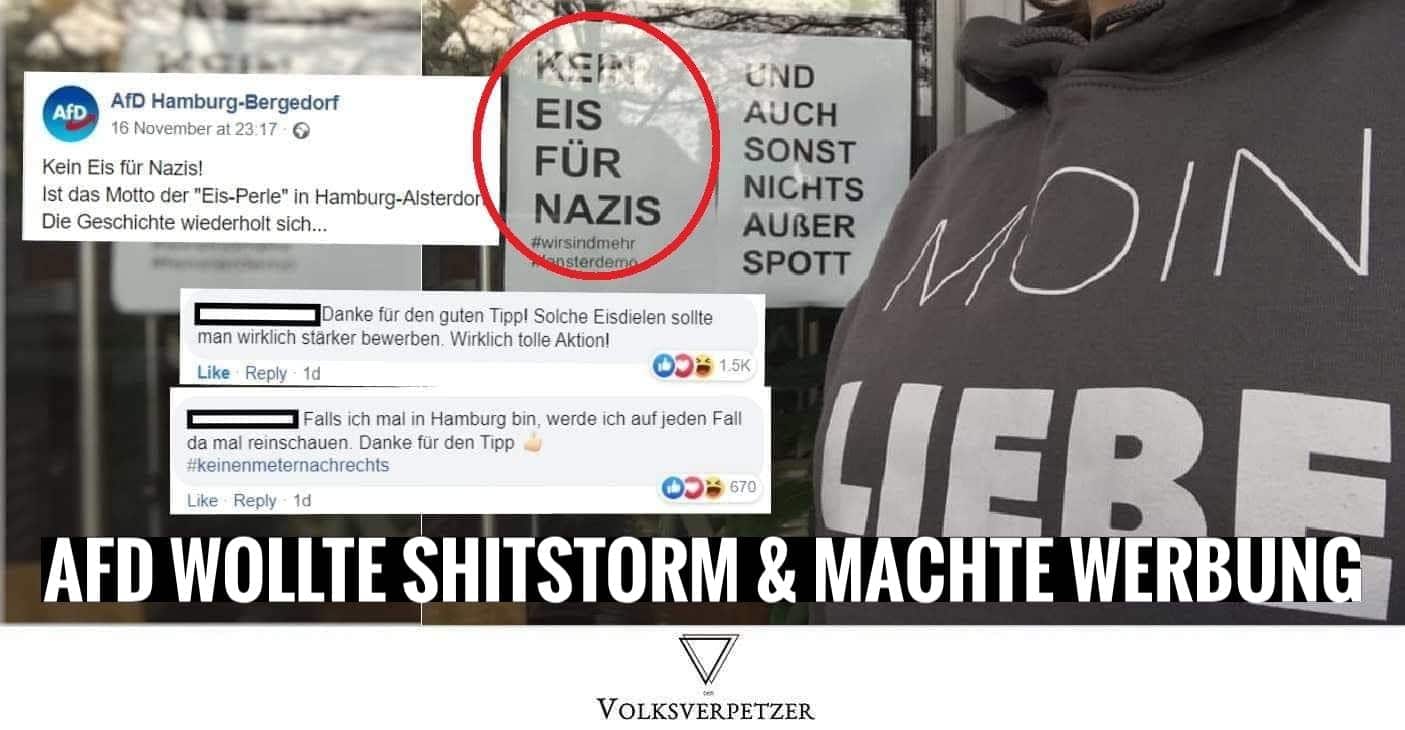 AfD macht unabsichtlich Werbung für antifaschistische Hamburger Eisdiele