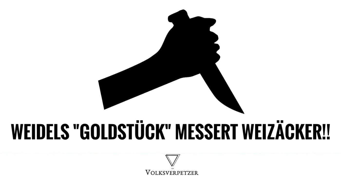 Rechter Terror?! Weidels „Goldstück“ messert Weizäcker – Presse schweigt!