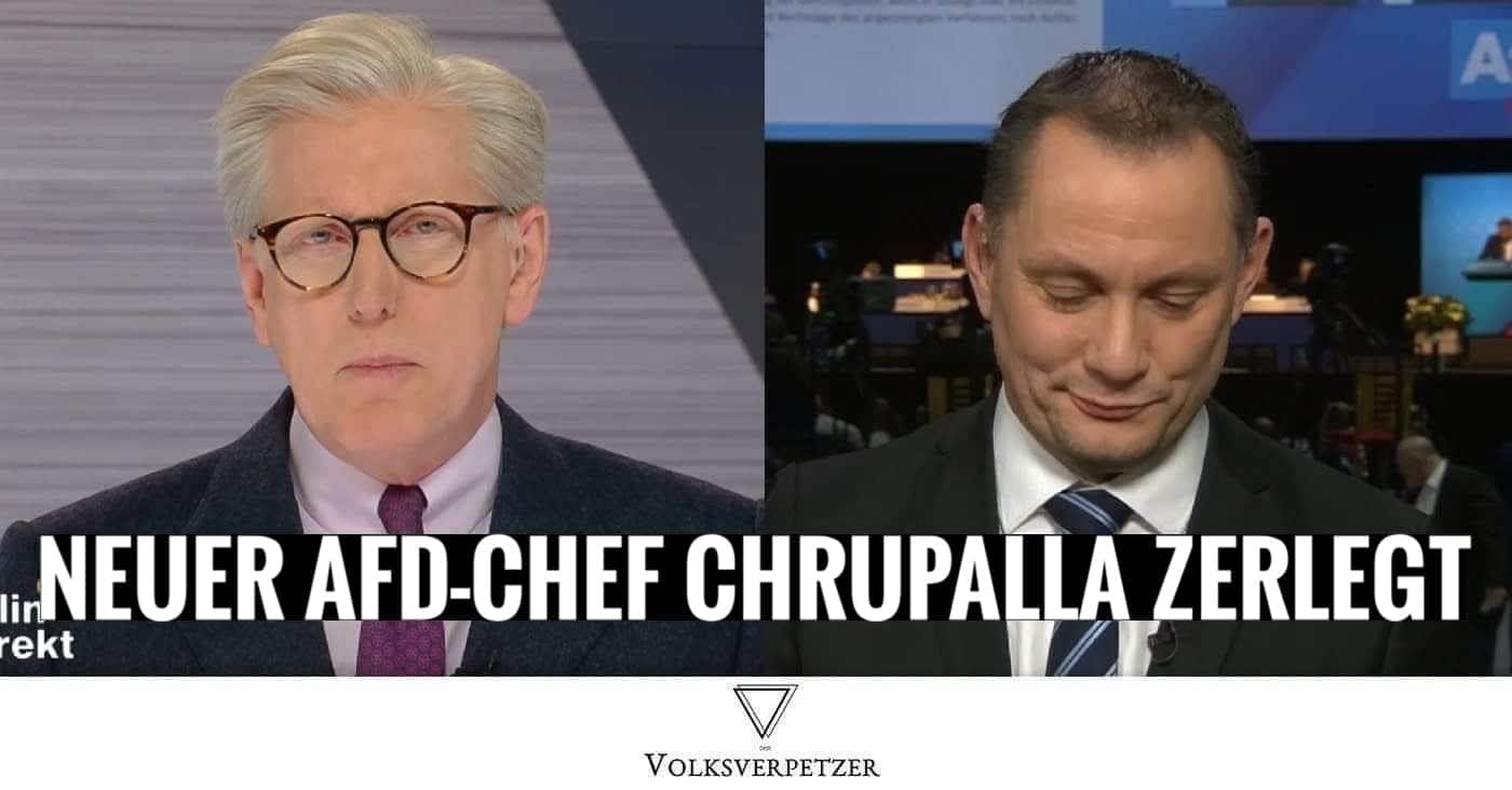 Danke Theo Koll! Neuer AfD-Chef Chrupalla im ZDF perfekt zerlegt