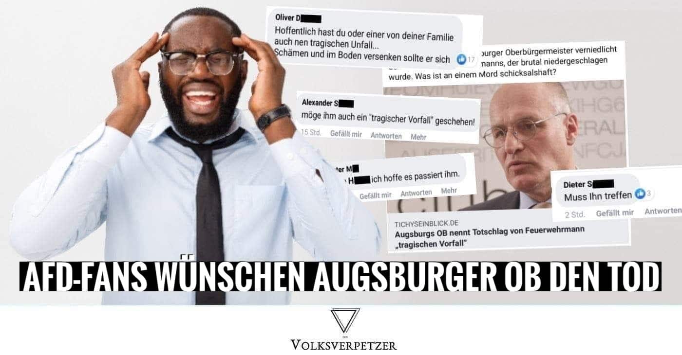 Völlig irre! AfD-Fans wünschen Augsburger Oberbürgermeister Gribl den Tod