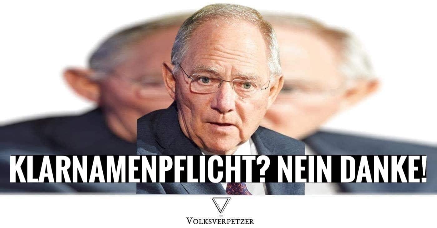 Schäubles Forderung: Warum eine Klarnamenpflicht keine gute Idee ist