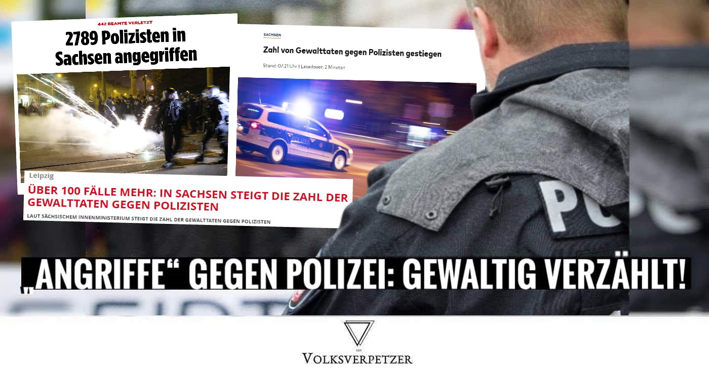 Sachsen liefert Zahlen zu vermeintlich „steigender Gewalt“ gegen Polizisten & schießt sich ins Knie