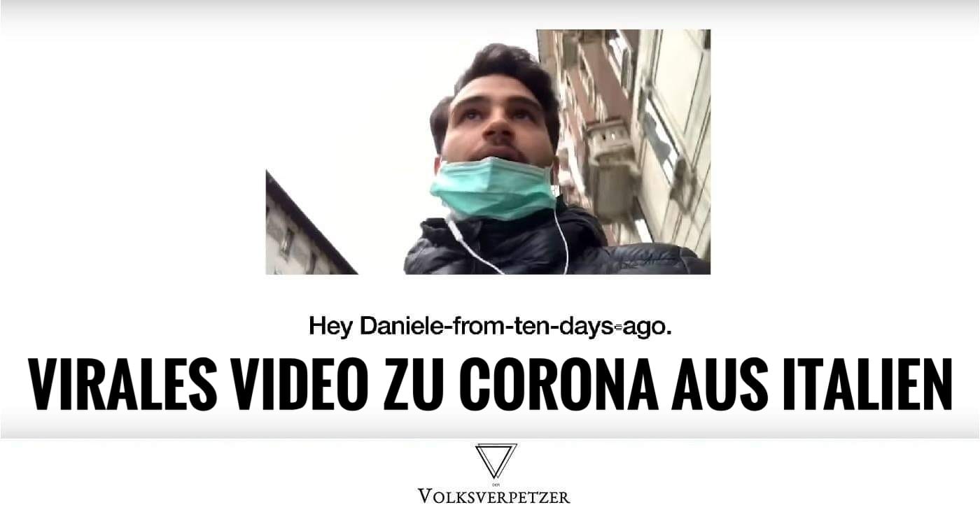 Virales Video zur Coronakrise aus Italien: Emotionale Warnung an uns!