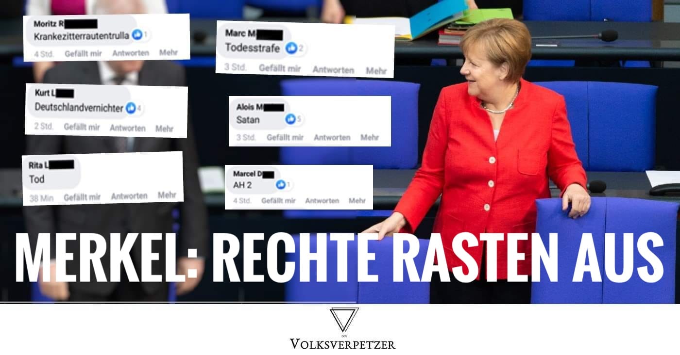 Todeswünsche: Nur ein Bild von Merkel reicht & AfD-Fans rasten aus