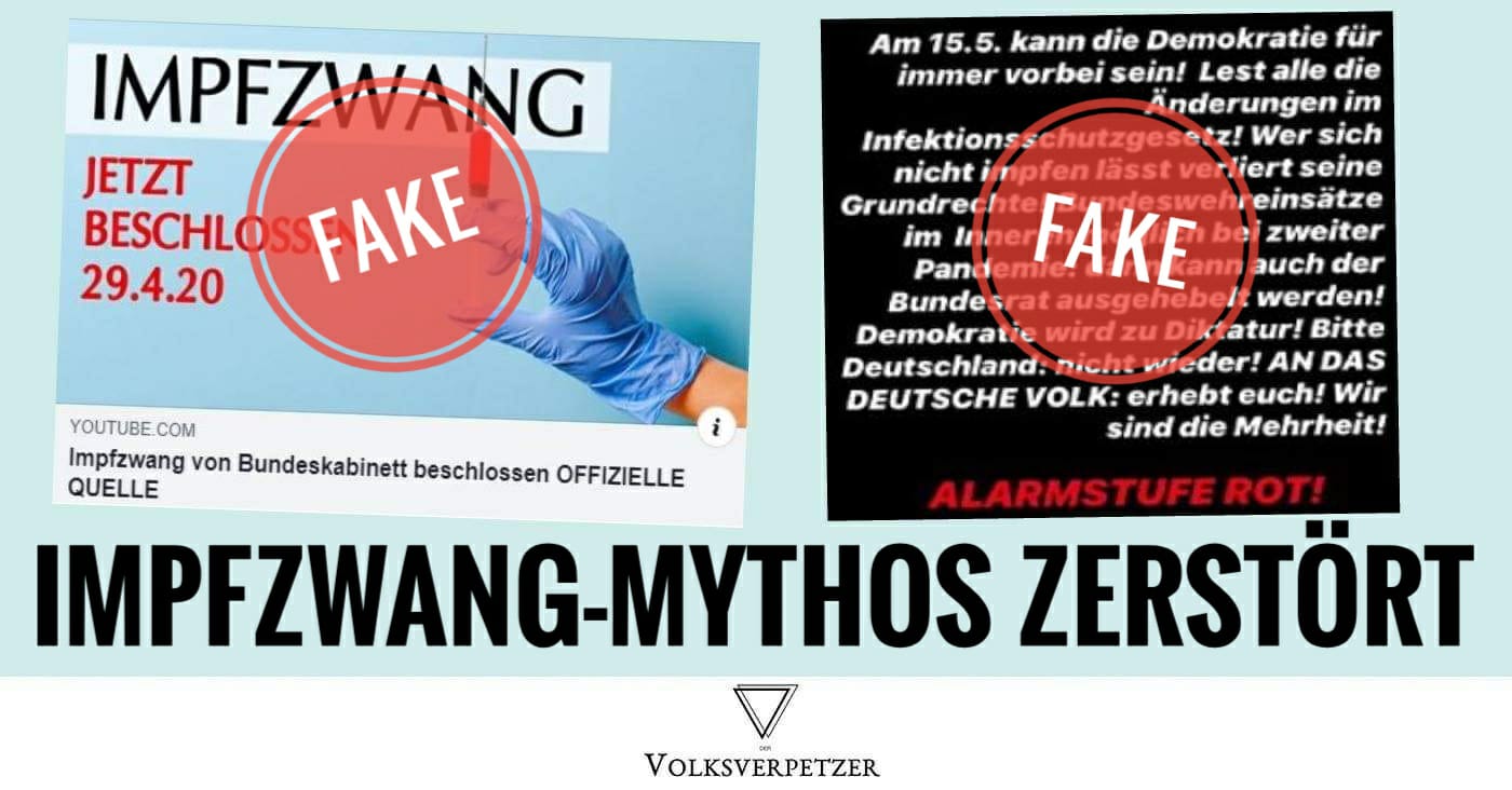 Fake! KEIN „Impfzwang“ – Wie ihr über das Infektionsschutzgesetz belogen werdet