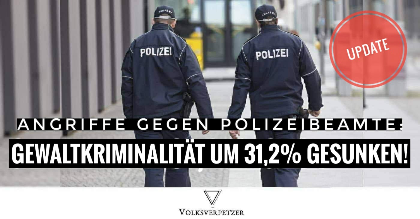 Presse fällt auf Manipulation herein: Gewaltkriminalität gegen Polizeibeamte um 31,2 % gesunken!