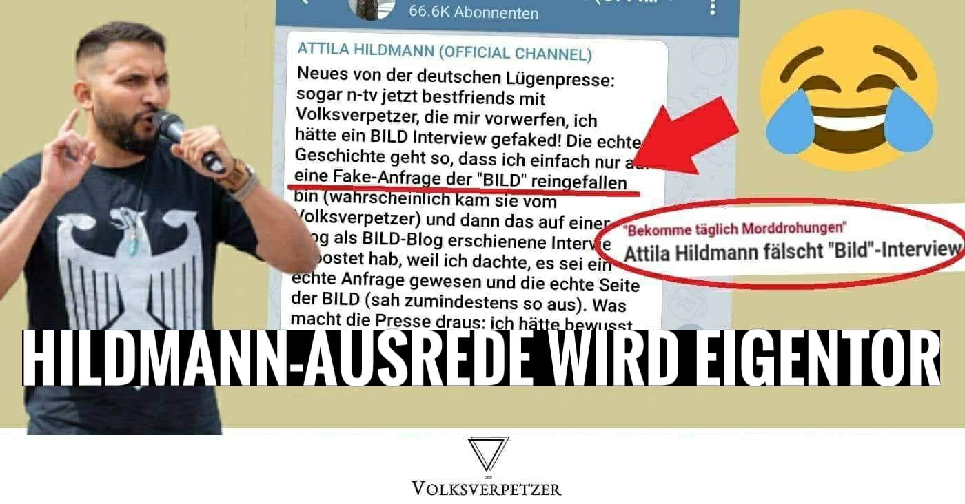 Hildmann verbreitet Fake-Interview: Seine Ausrede geht nach hinten los