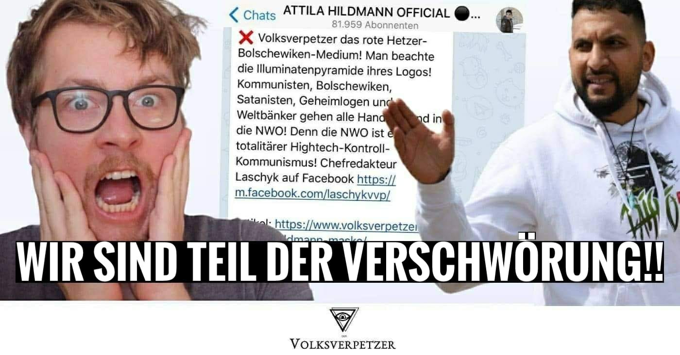 Attila Hildmann deckt auf: Volksverpetzer rotes Hetzer-Illuminaten-Medium!!