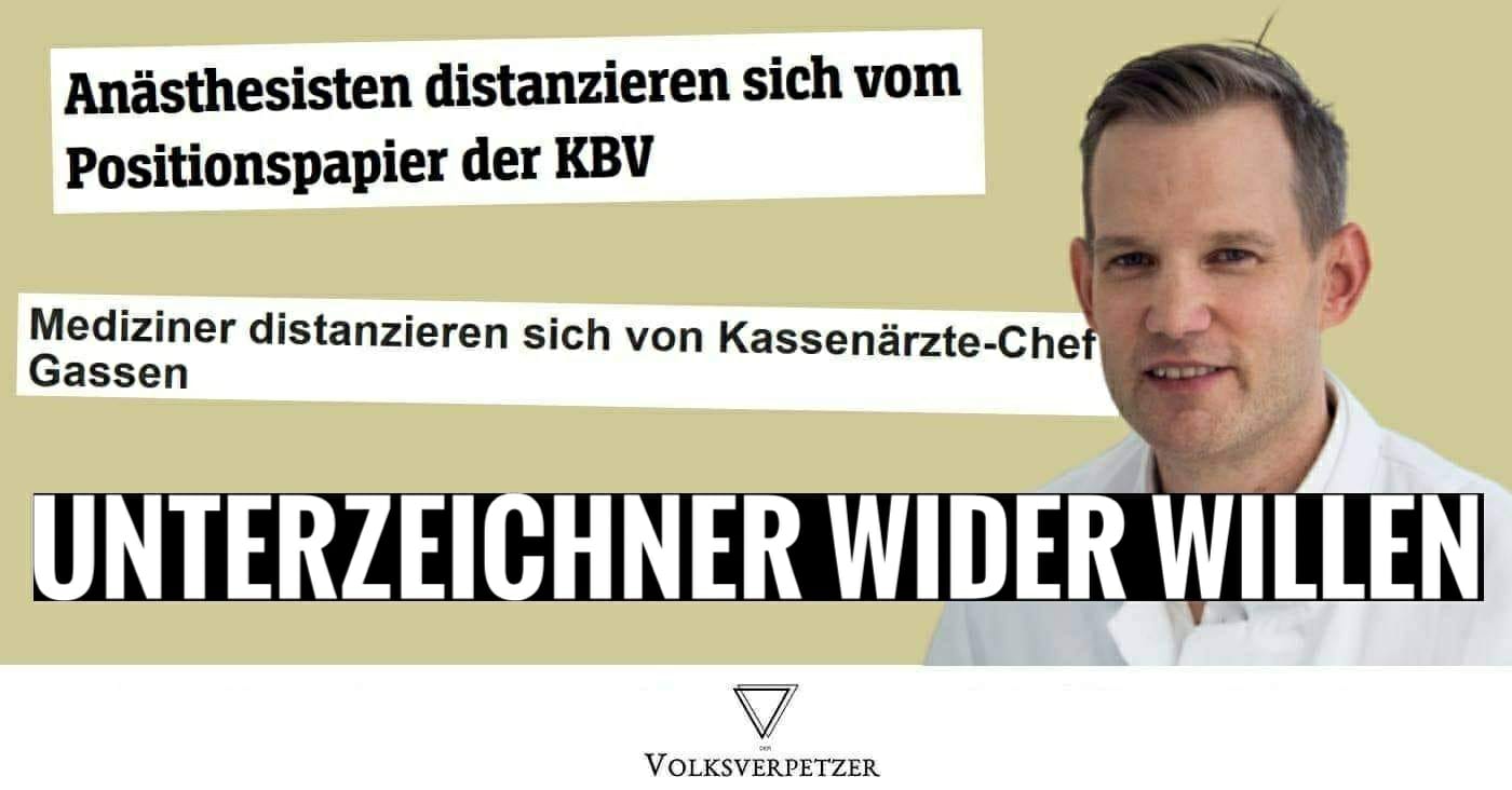 Unterzeichner wider Willen: KBV-Unterstützerliste plötzlich fast halbiert