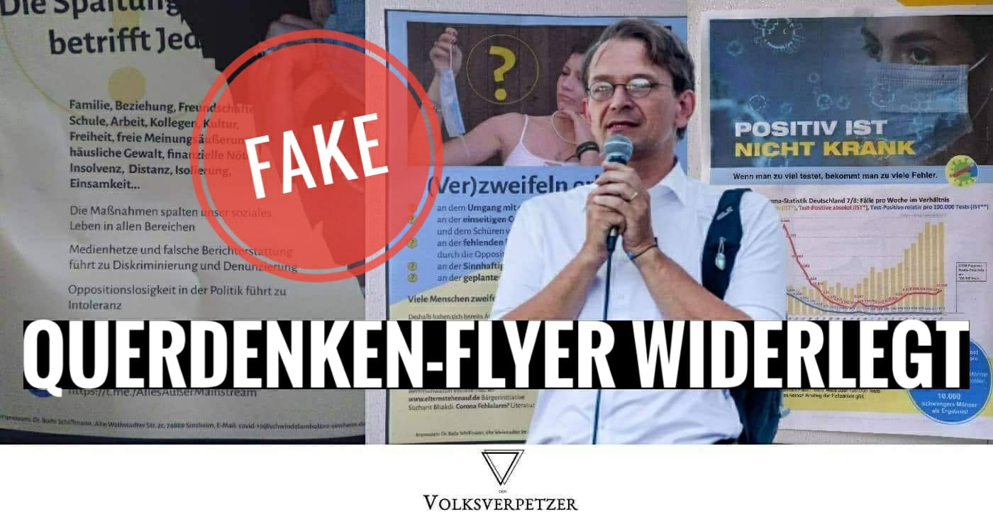 Pandemie-Leugner-Propaganda im Briefkasten: Die Lügen-Flyer im Faktencheck