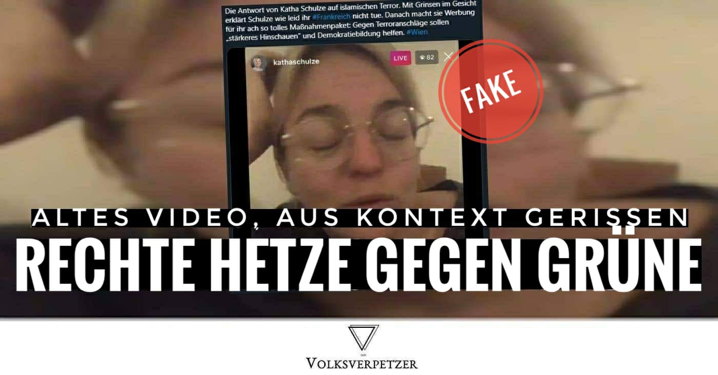 Fake: Rechte hetzen mit altem Video von Grünen-Politikerin Schulze nach Wien