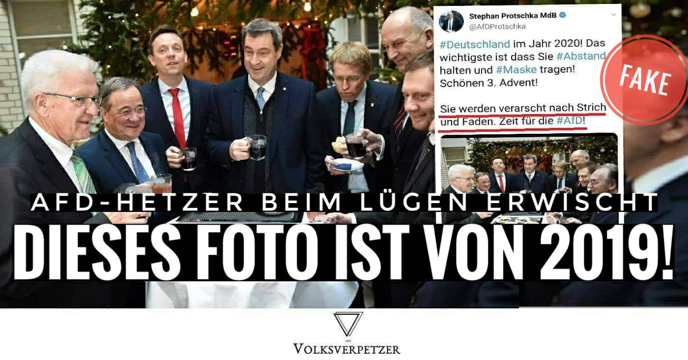 AfD-Lügner teilen Fake-Foto aus dem Jahr 2019, um euch wieder mal zu manipulieren