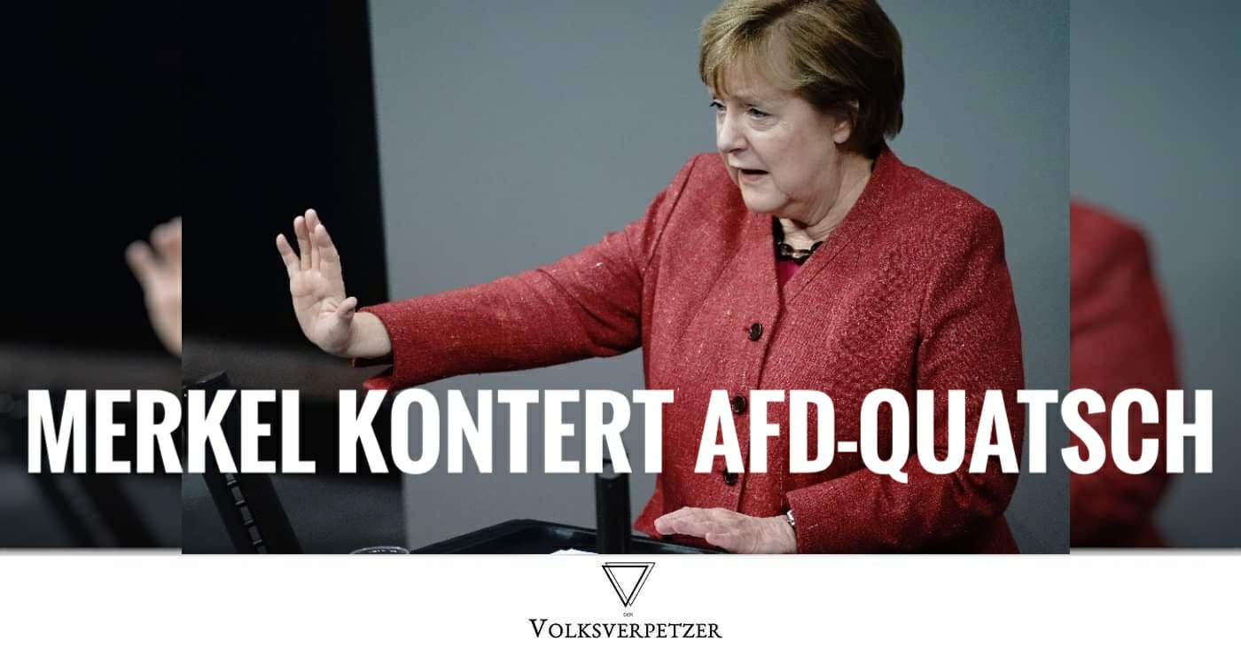 Video: Merkel fertigt AfD nach dummen Zwischenruf großartig ab – ihre emotionale Rede