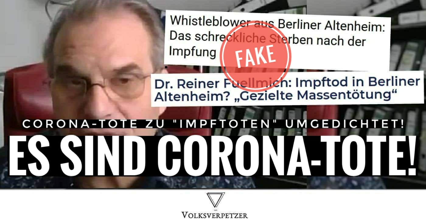 Perfide: Querdenker machen aus Corona-Toten in Berliner Altenheim Opfer von Impfungen