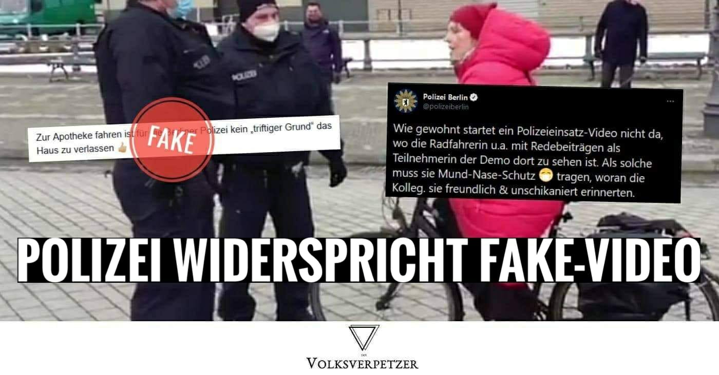 demo radfahrerin apotheke fake