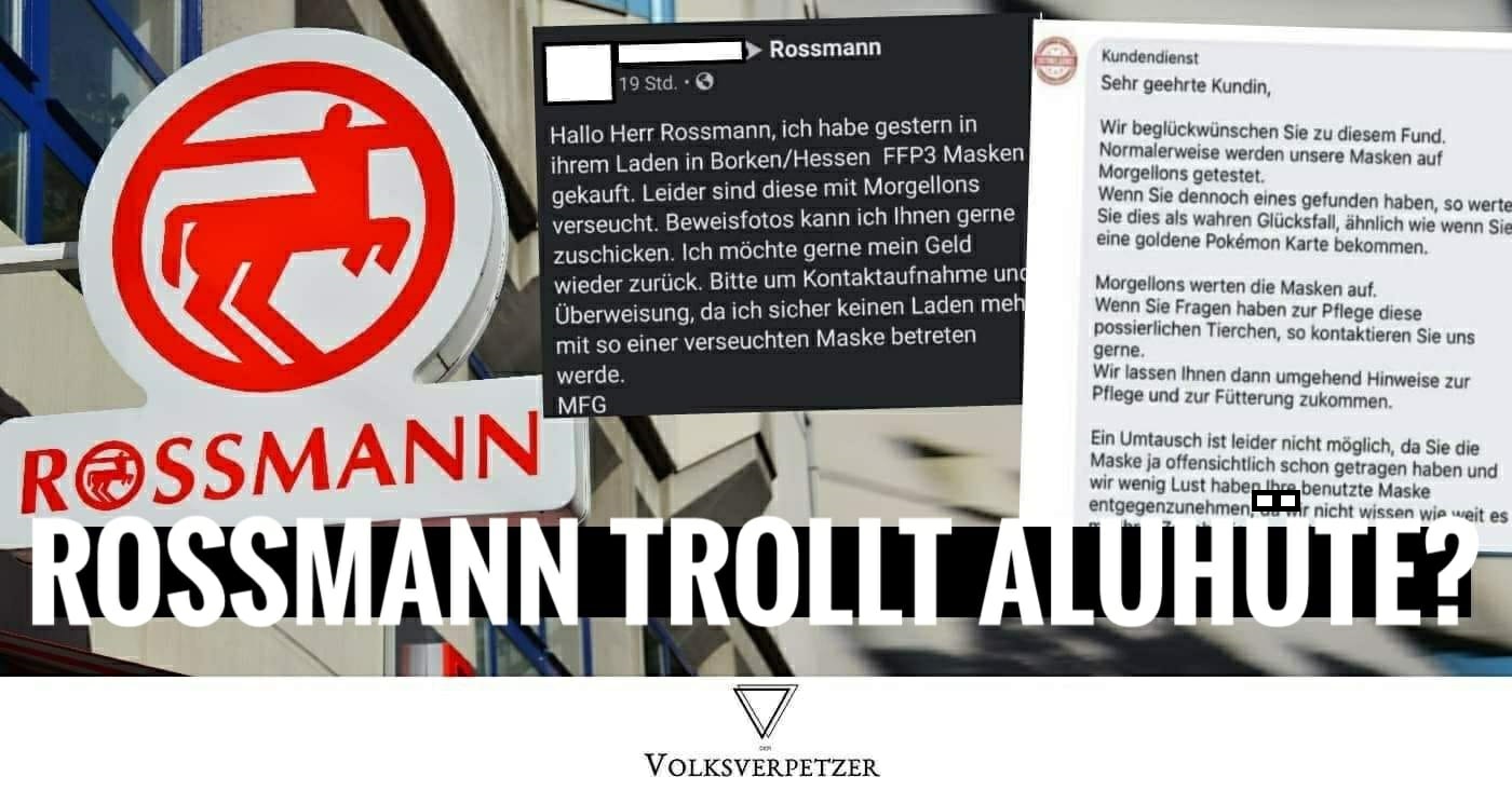 Faktencheck: Ist diese Antwort auf diesen „Morgellons“-Aluhut wirklich von Rossmann?