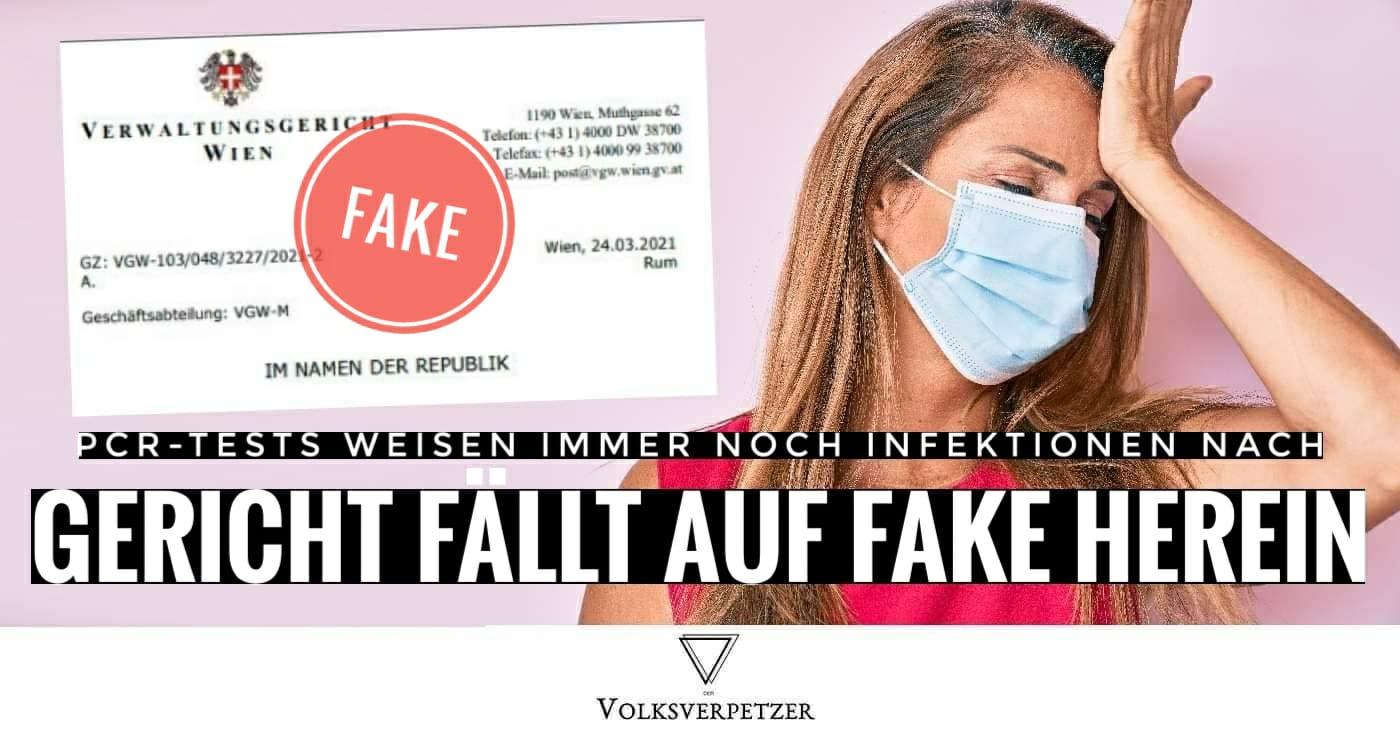 Quatsch-Urteil: Verwaltungsgericht Wien fällt auf Fakes über PCR-Tests herein